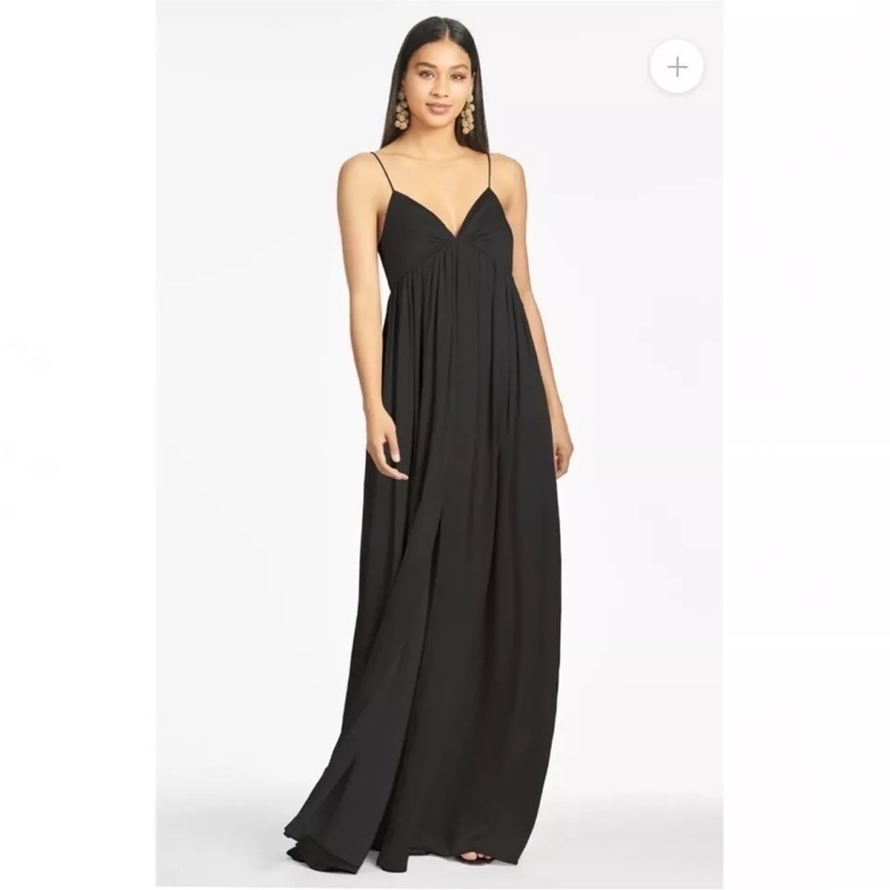 NEW Sachin & Babi Jessica Gown Dress Black Maxi Sleeveless Straps